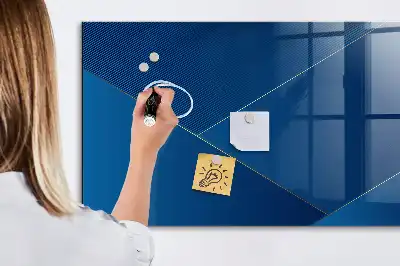 Quadro magnético de apagar a seco estampa de abstração decorativa