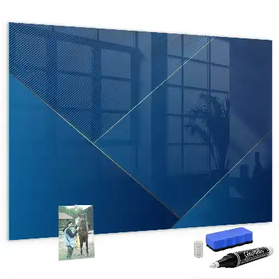 Quadro magnético de apagar a seco estampa de abstração decorativa