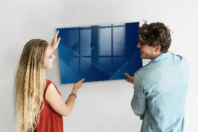 Quadro magnético de apagar a seco estampa de abstração decorativa