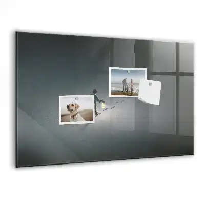 Quadro magnético com caneta e estampa Caminhante na escuridão