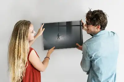 Quadro magnético com caneta e estampa Caminhante na escuridão