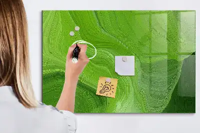 Quadro magnético de apagar a seco estampa ondas modernas