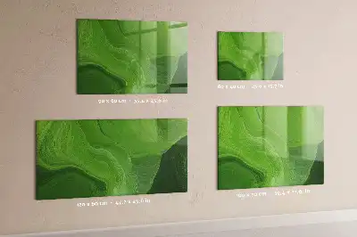 Quadro magnético de apagar a seco estampa ondas modernas