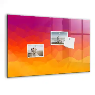 Quadro magnético com caneta estampa nascer do sol