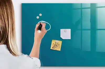 Quadro magnético de apagar a seco com estampa de abstração do mar