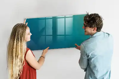 Quadro magnético de apagar a seco com estampa de abstração do mar