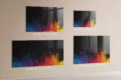 Quadro magnético com caneta modelo explosão de cores