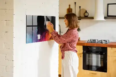 Quadro magnético com caneta modelo explosão de cores