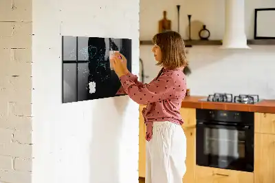 Quadro magnético de apagar a seco com contorno de mapa-múndi