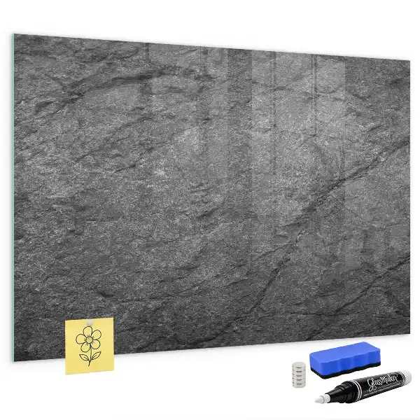 Quadro magnético com caneta modelo rocha vulcânica