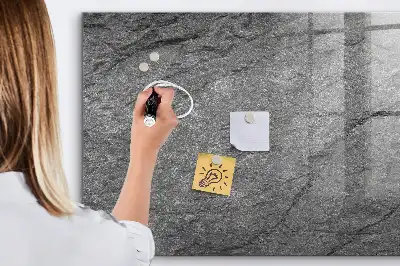 Quadro magnético com caneta modelo rocha vulcânica