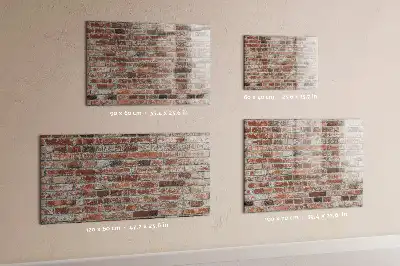 Quadro magnético de apagar a seco estampa de parede de tijolos