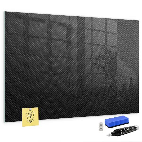 Quadro magnético com caneta estampa abstração escura