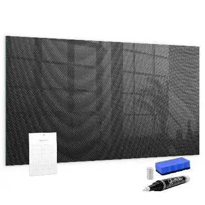 Quadro magnético com caneta estampa abstração escura