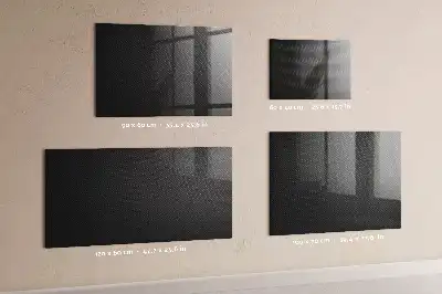 Quadro magnético com caneta estampa abstração escura