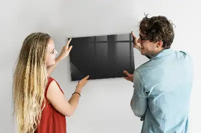 Quadro magnético com caneta estampa abstração escura