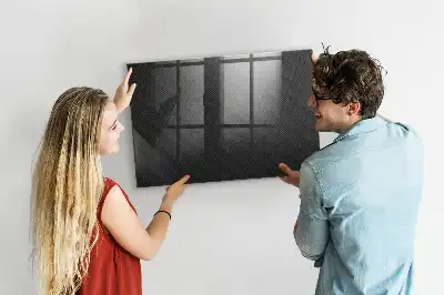 Quadro magnético com caneta estampa abstração escura