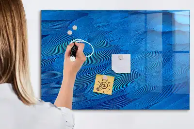 Quadro magnético de apagar a seco com estampa de pena de pássaro