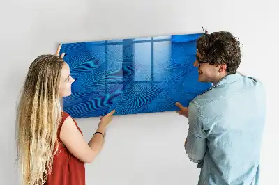 Quadro magnético de apagar a seco com estampa de pena de pássaro