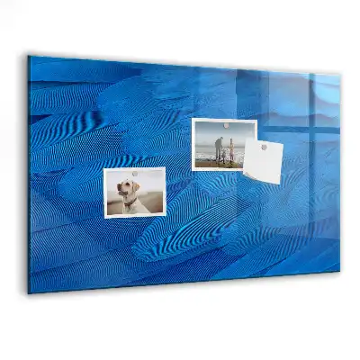 Quadro magnético de apagar a seco com estampa de pena de pássaro
