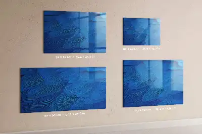 Quadro magnético de apagar a seco com estampa de pena de pássaro