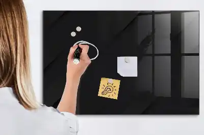 Quadro magnético de apagar a seco com padrão de parede escura