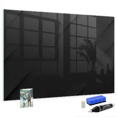 Quadro magnético de apagar a seco com padrão de parede escura