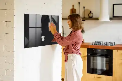 Quadro magnético de apagar a seco com padrão de parede escura
