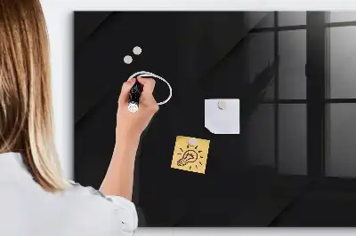 Quadro magnético de apagar a seco com padrão de parede escura
