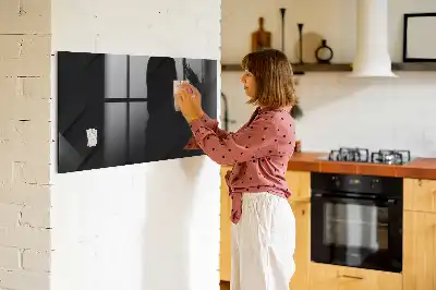 Quadro magnético de apagar a seco com padrão de parede escura