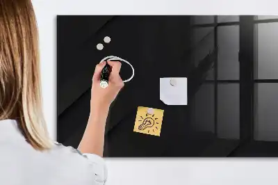 Quadro magnético de apagar a seco com padrão de parede escura