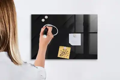 Quadro magnético de apagar a seco com padrão de parede escura