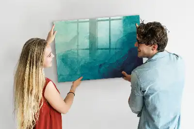 Quadro magnético Abstração de profundidade com caneta inclusa