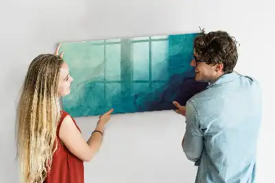 Quadro magnético Abstração de profundidade com caneta inclusa