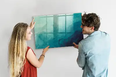 Quadro magnético Abstração de profundidade com caneta inclusa
