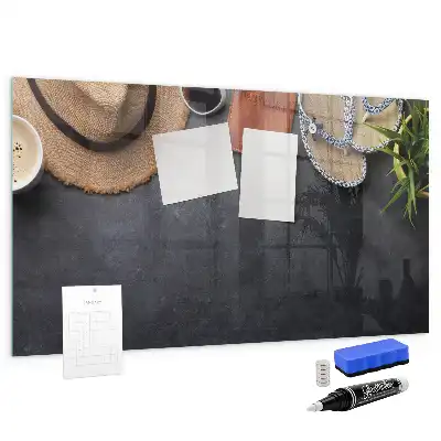Quadro magnético de apagar a seco tema férias