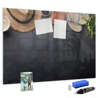 Quadro magnético de apagar a seco tema férias