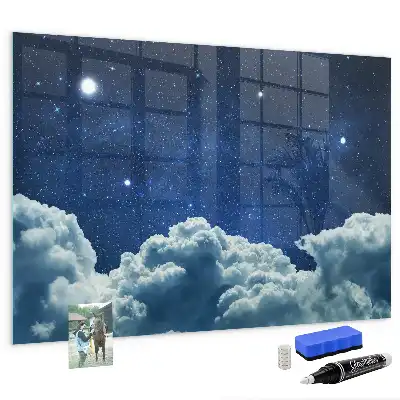 Quadro magnético com caneta estampa atmosfera noturna
