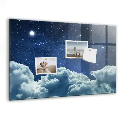 Quadro magnético com caneta estampa atmosfera noturna