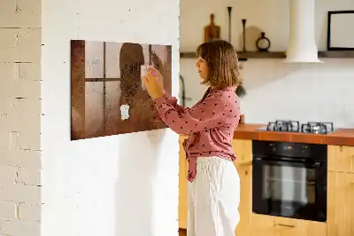 Quadro magnético com caneta mapa com nomes dos países