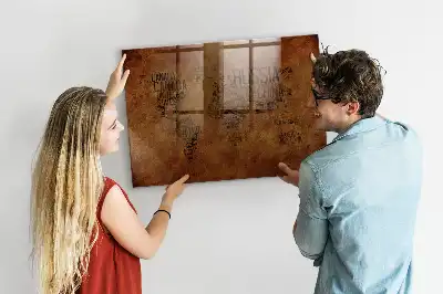 Quadro magnético com caneta mapa com nomes dos países
