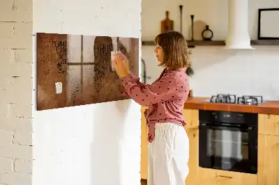 Quadro magnético com caneta mapa com nomes dos países