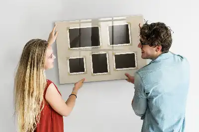 Quadro magnético com caneta com molduras retro