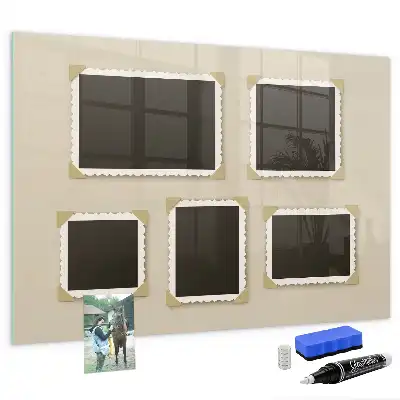 Quadro magnético com caneta com molduras retro