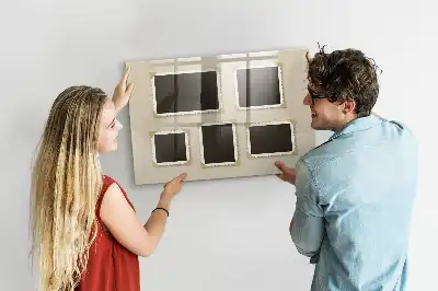Quadro magnético com caneta com molduras retro
