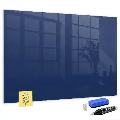 Quadro magnético de apagar a seco na cor azul