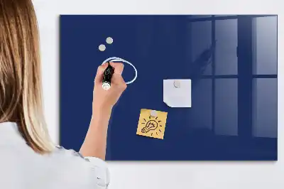 Quadro magnético de apagar a seco na cor azul