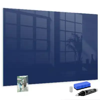 Quadro magnético de apagar a seco na cor azul