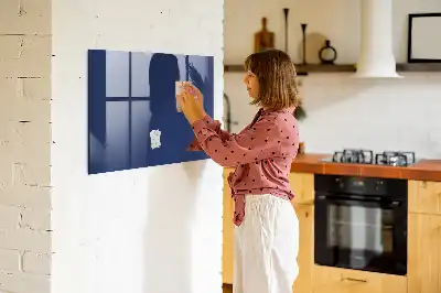 Quadro magnético de apagar a seco na cor azul