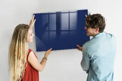 Quadro magnético de apagar a seco na cor azul